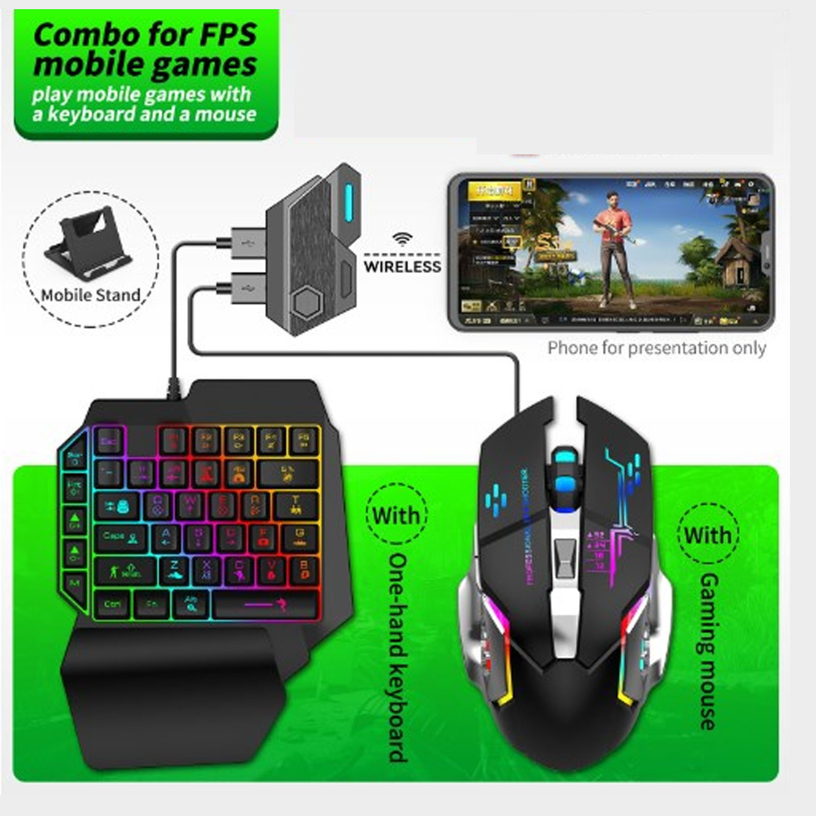 Keyboard Mouse Converter Set R - Gaming Keyboard And Mouse Combo のレビューと価格