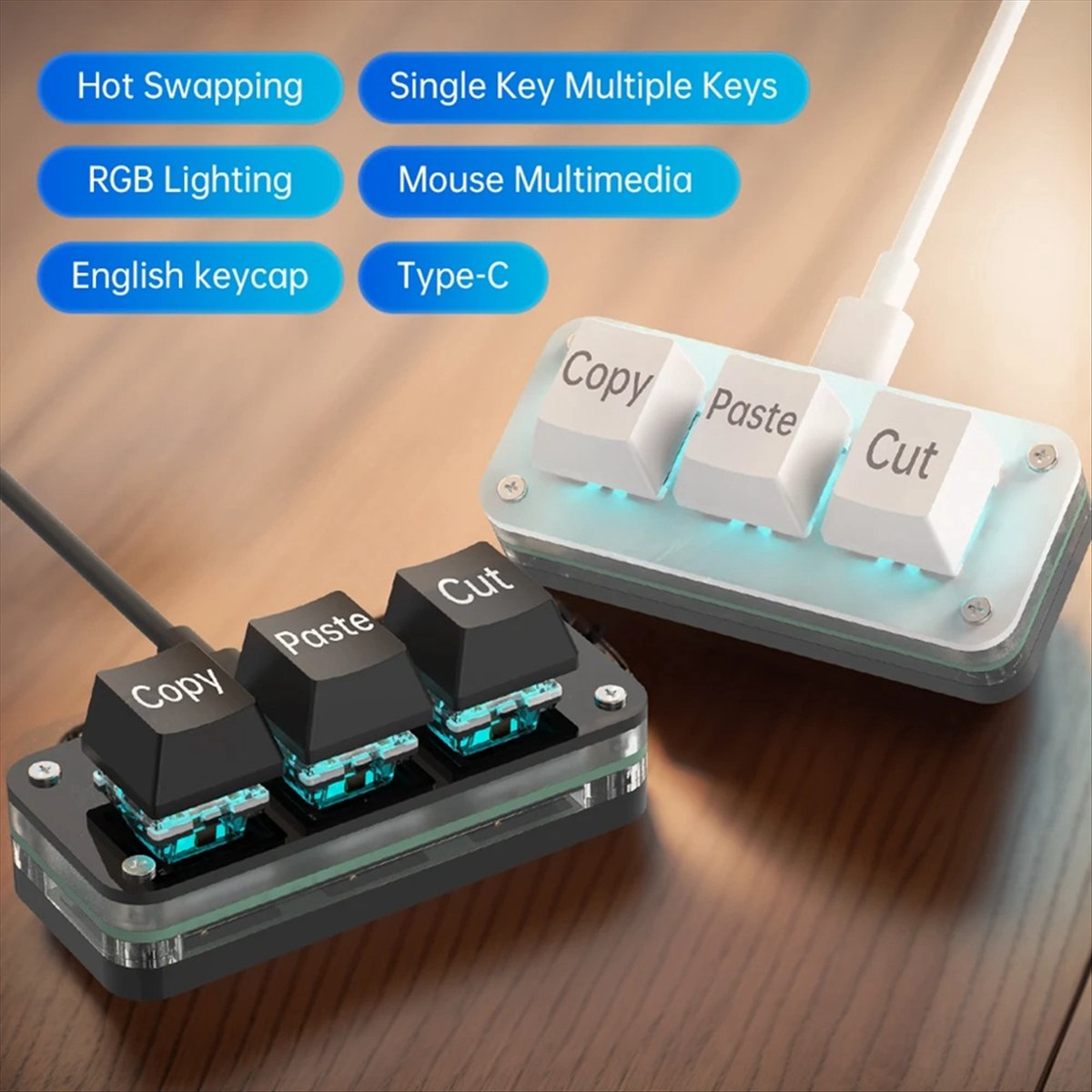 doyou 3 Keys Macro Programming - Gaming Keyboard Mini のレビューと価格
