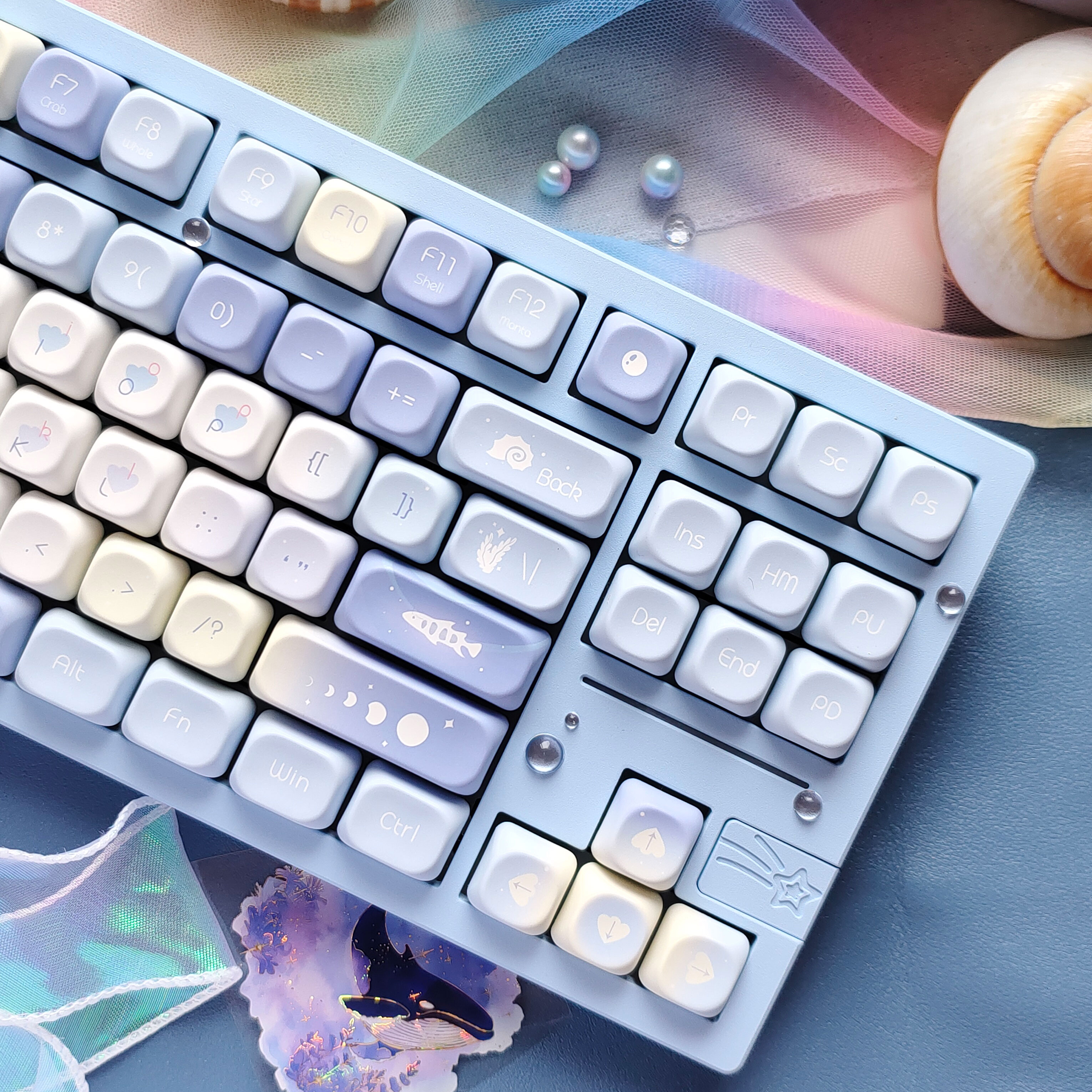 Five Sided Dye Sublimation Key - Keyboard Gaming Blue Switch のレビューと価格