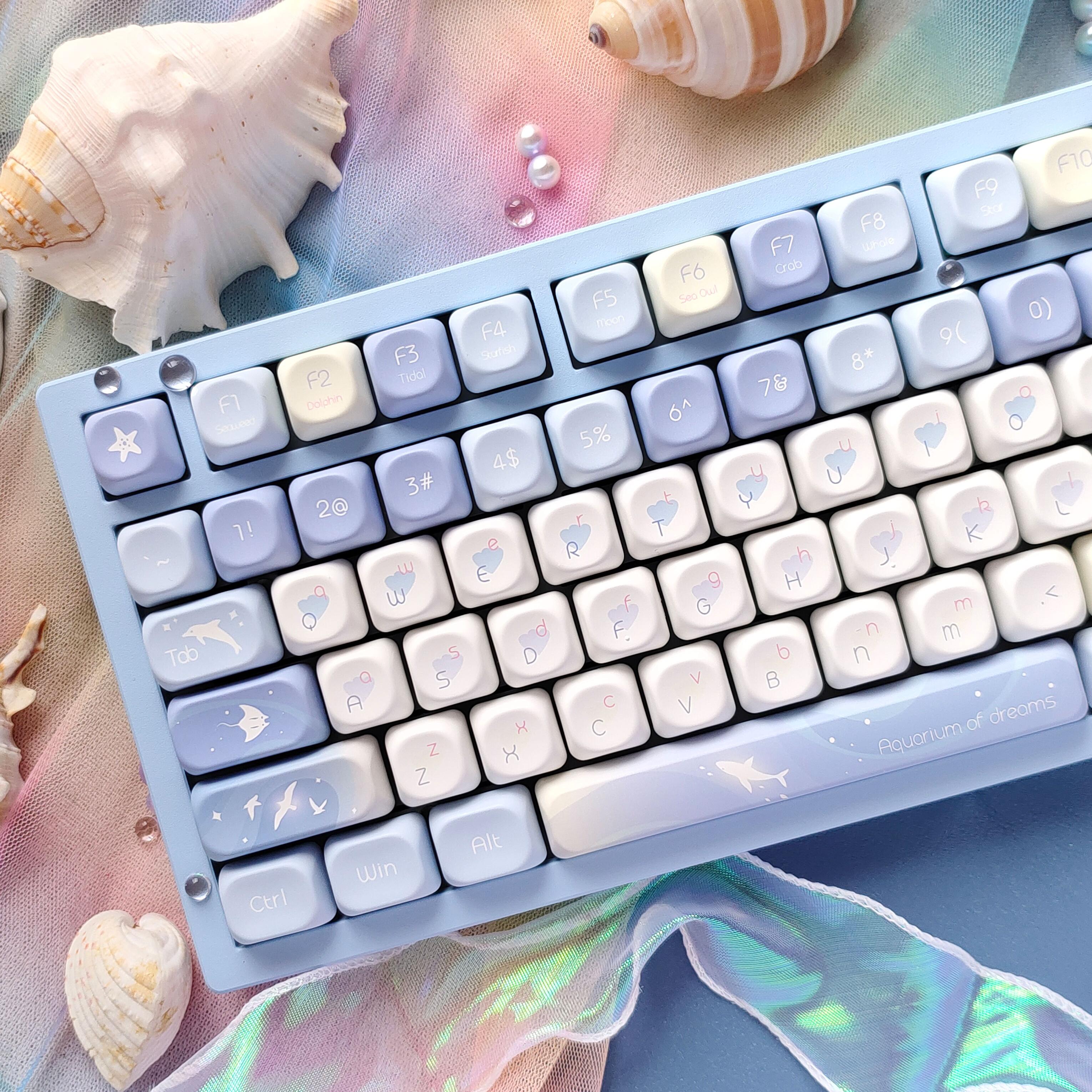 Five Sided Dye Sublimation Key - Keyboard Gaming Blue Switch のレビューと価格