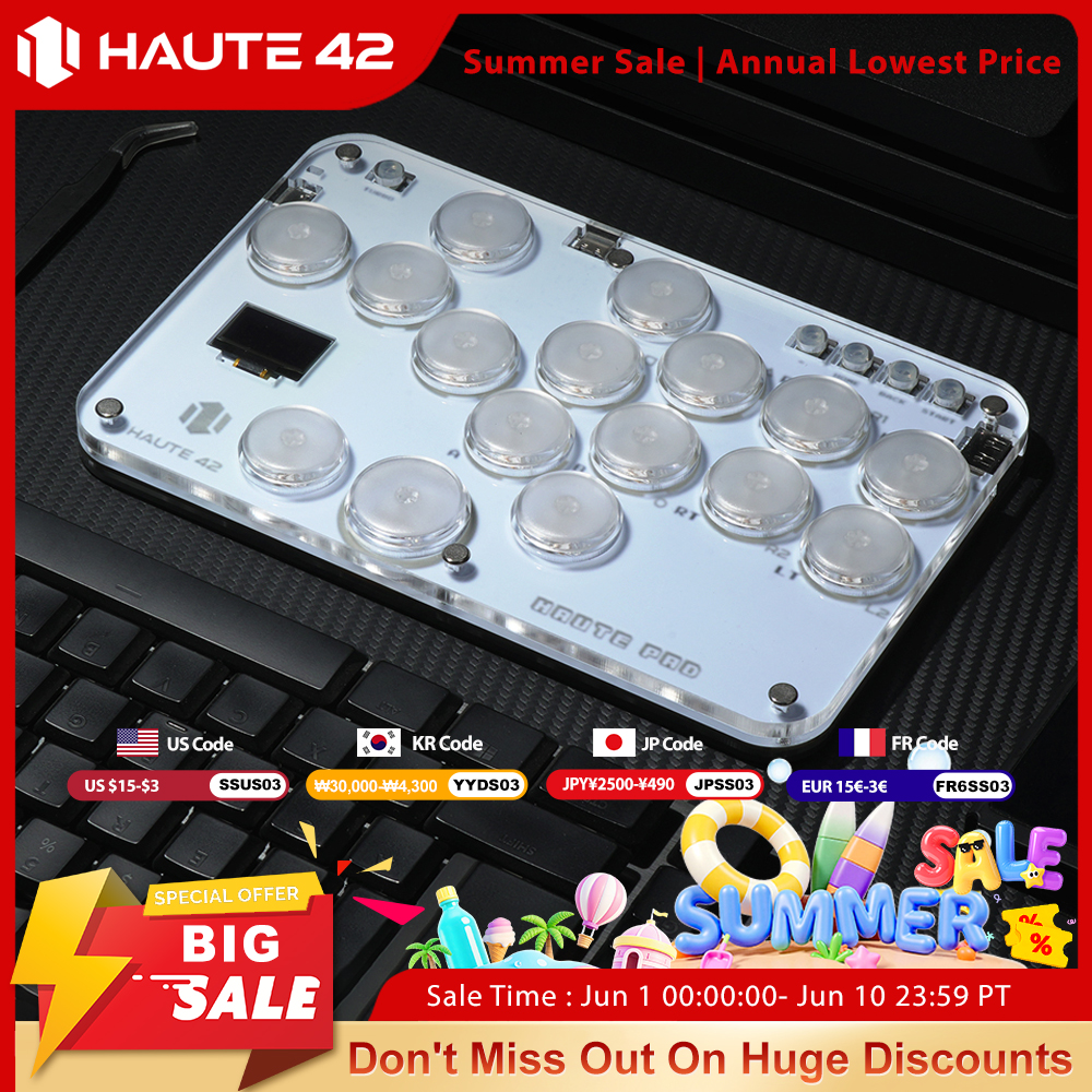 Haute42 Arcade Joystick Hitbox - Gaming Keyboard Mini のレビューと価格