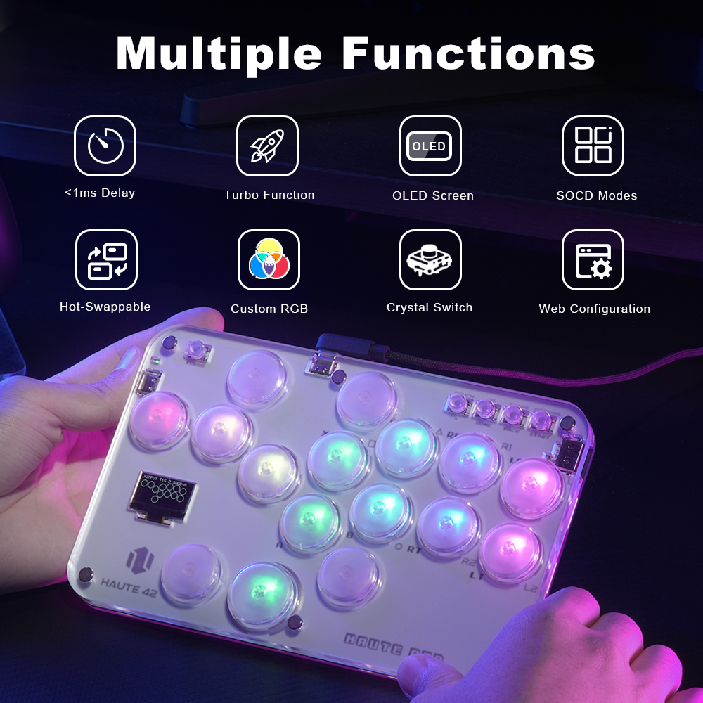 Haute42 Arcade Joystick Hitbox - Gaming Keyboard Mini のレビューと価格