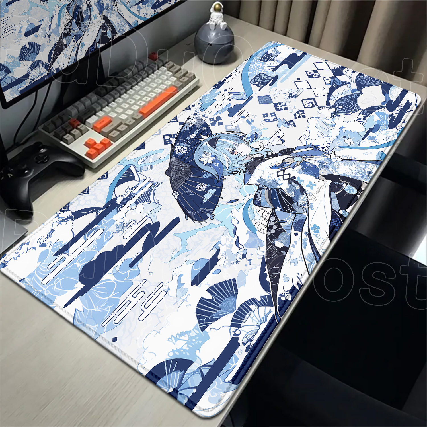 Large rubber Mouse pad HD prin - Gaming Keyboard Typewriter のレビューと価格