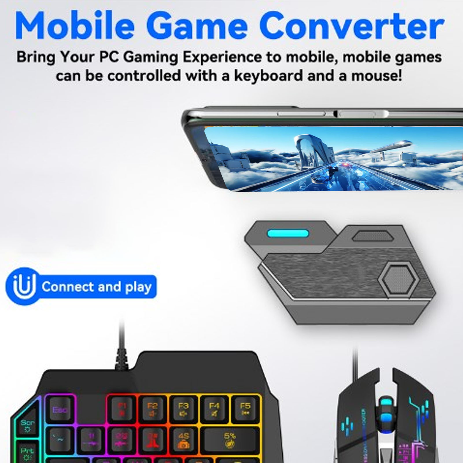 Mobile Game Combo Pack Bluetoo - Gaming Keyboard And Mouse Combo のレビューと価格