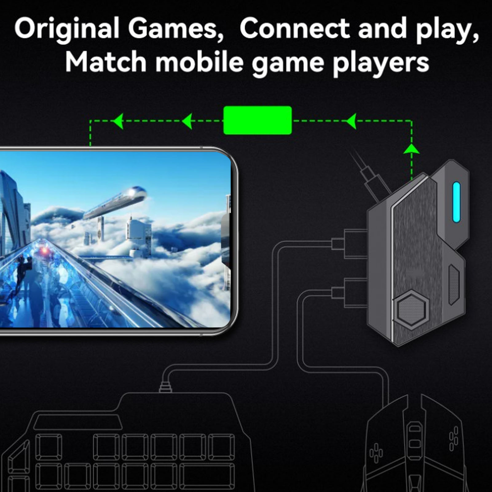 Mobile Game Combo Pack Bluetoo - Gaming Keyboard And Mouse Combo のレビューと価格