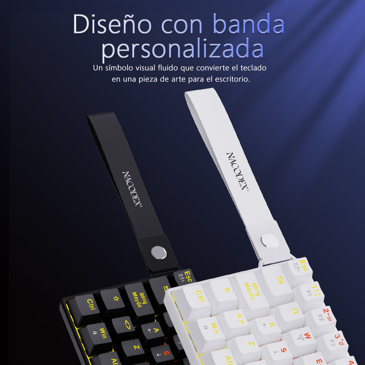 AJAZZ NK61 Spanish Layout Wire - Keyboard Gaming Blue Switch のレビューと価格