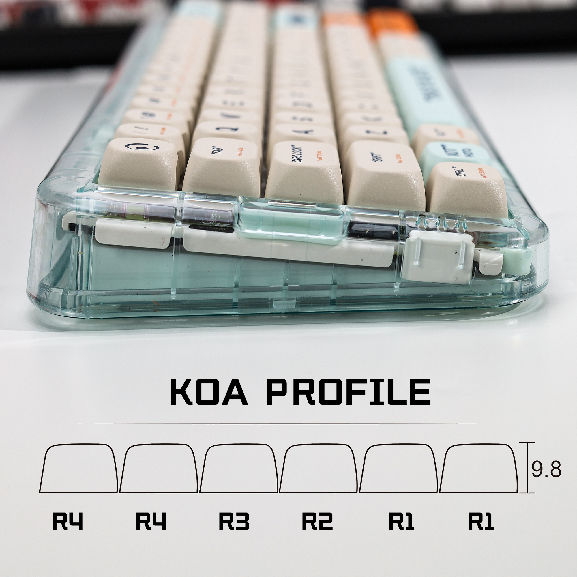 KBDiy KOA Profile Retro Plasti - Gaming Keyboard No Number Pad のレビューと価格