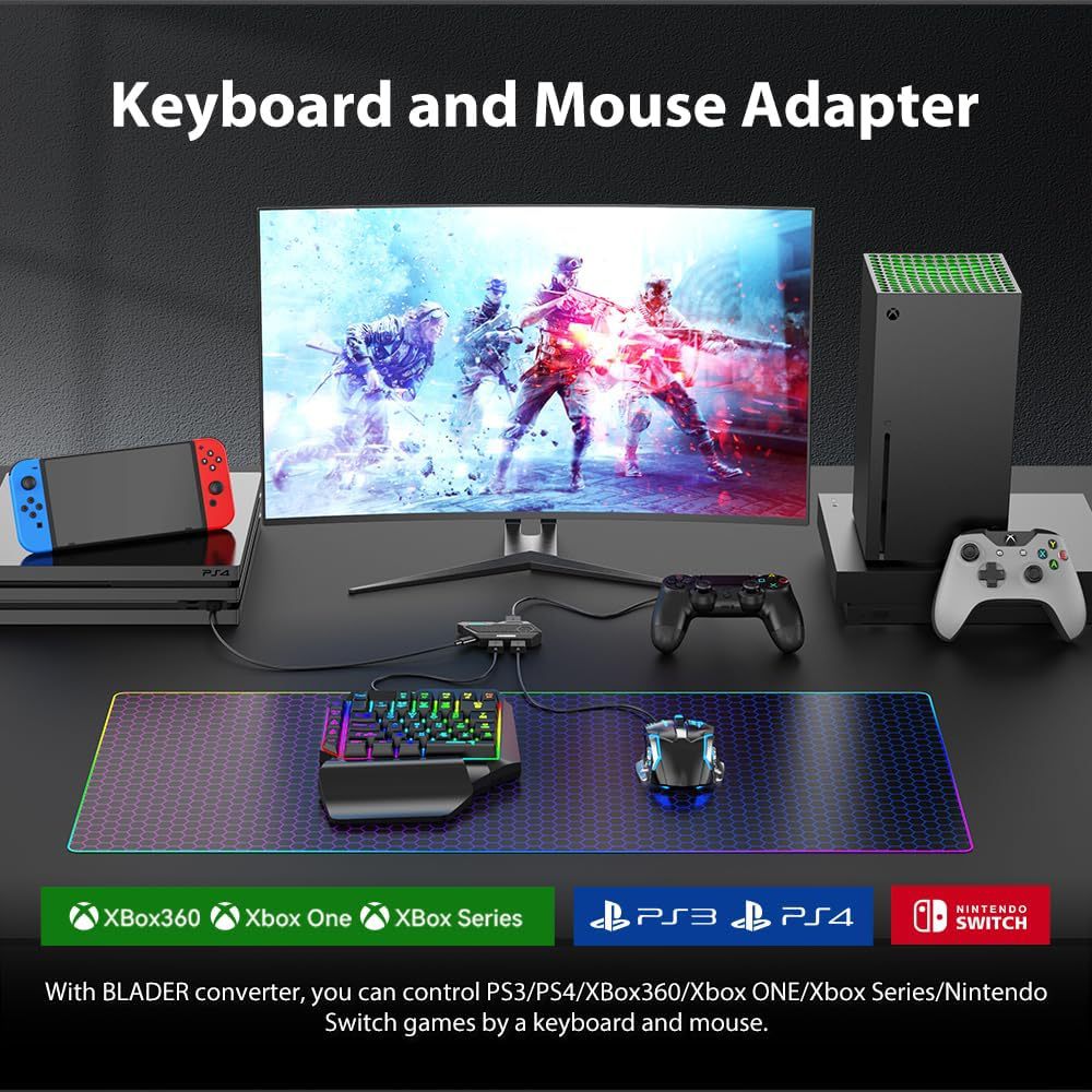 Mobile Games Converter Mobilad - Gaming Keyboard And Mouse For Xbox のレビューと価格