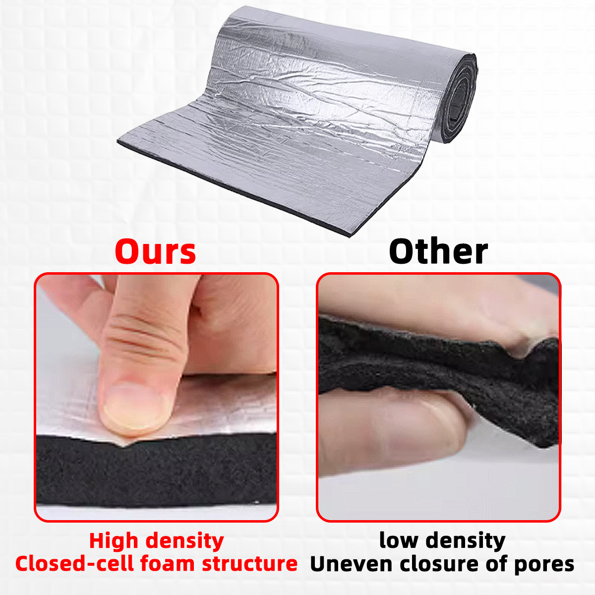 PINMOAP Car Sound Deadening Ma - Foam Dampener Sheet のレビューと価格