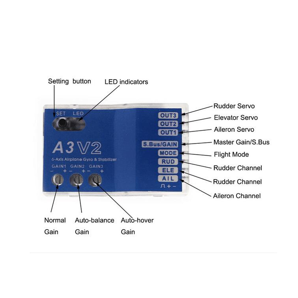 High Quality 3 Axis Gyro A3 V2 - Stabilizer Screw In のレビューと価格