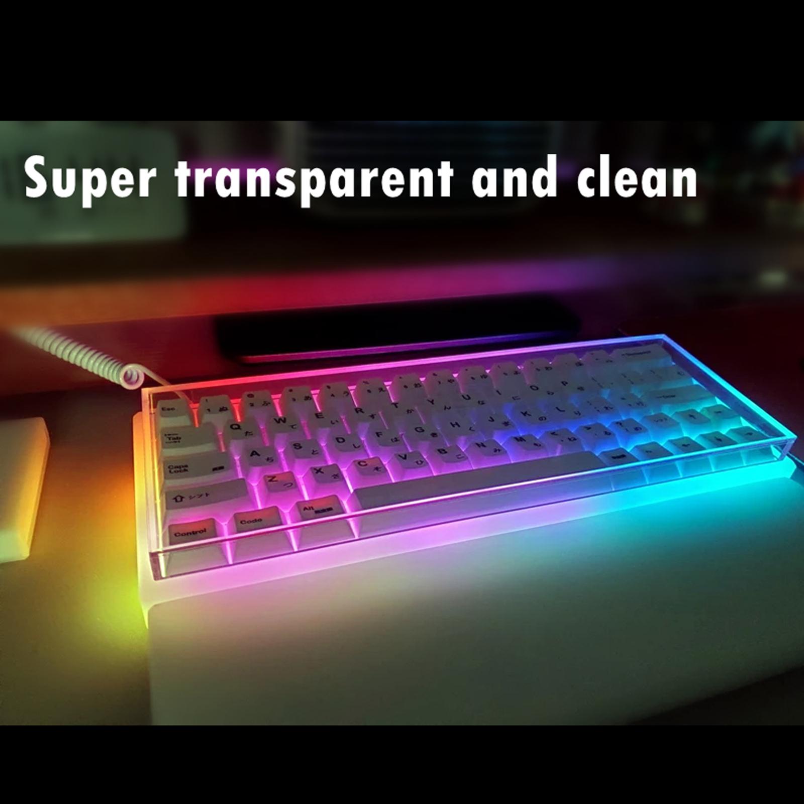Acrylic Mechanical Keyboard Du - Keyboard Gaming Transparent のレビューと価格