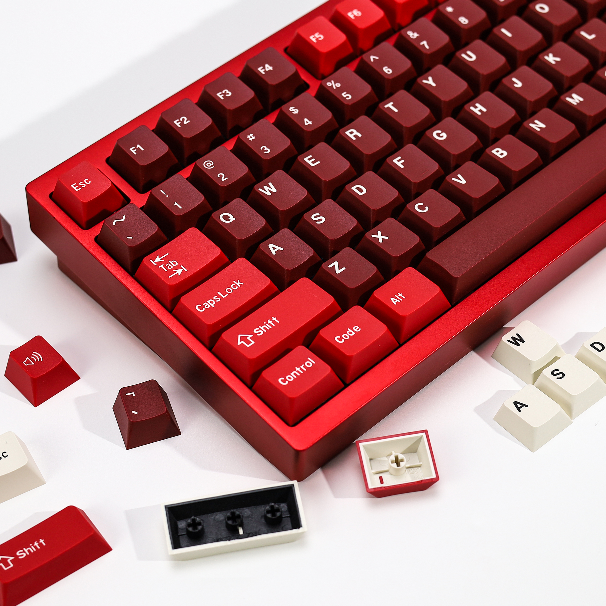 KBDiy GMK Jamon Keycap Red Ret - Gaming Keyboard No Number Pad のレビューと価格