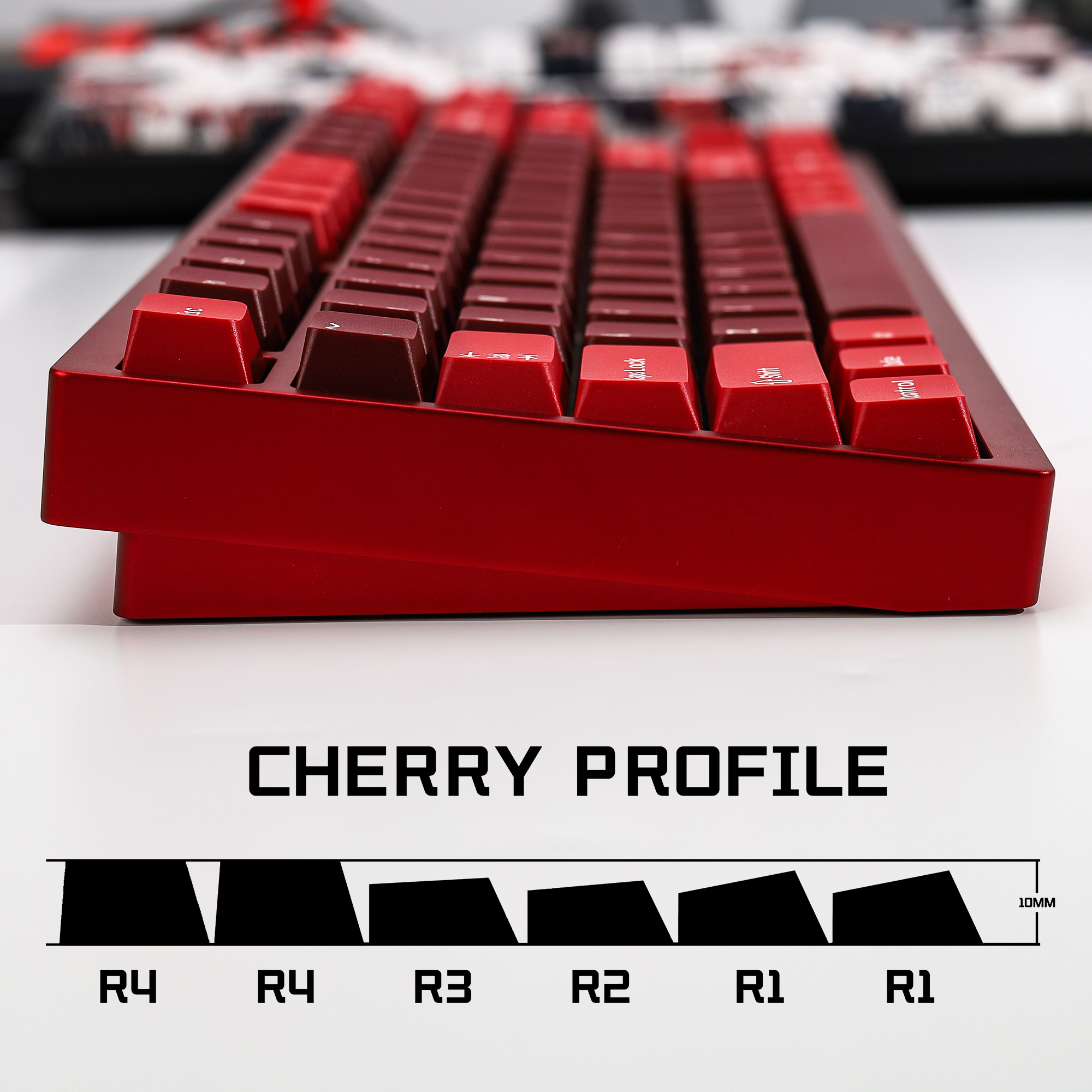 KBDiy GMK Jamon Keycap Red Ret - Gaming Keyboard No Number Pad のレビューと価格