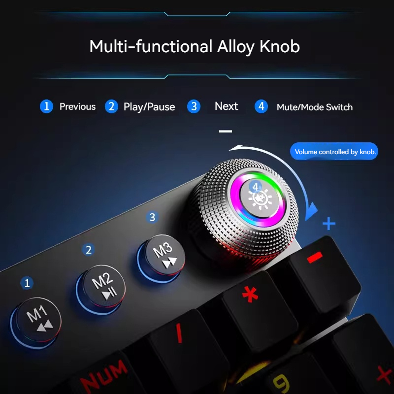 AULA F2088 Mechanical Keyboard - Keyboard Gaming Blue Switch のレビューと価格