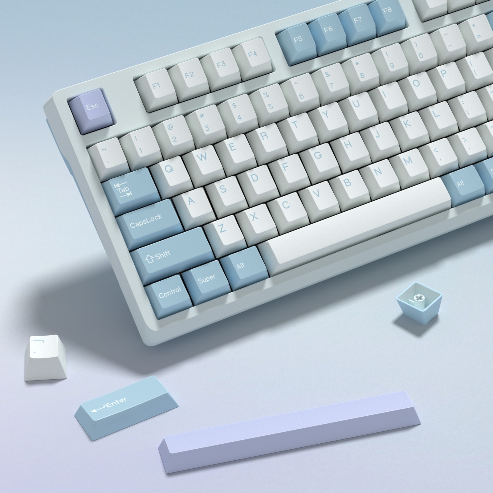 KBDiy GMK Illusion Keycap Cher - Gaming Keyboard No Number Pad のレビューと価格