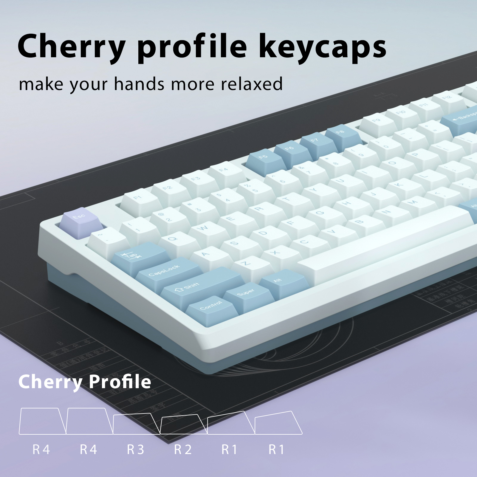 KBDiy GMK Illusion Keycap Cher - Gaming Keyboard No Number Pad のレビューと価格