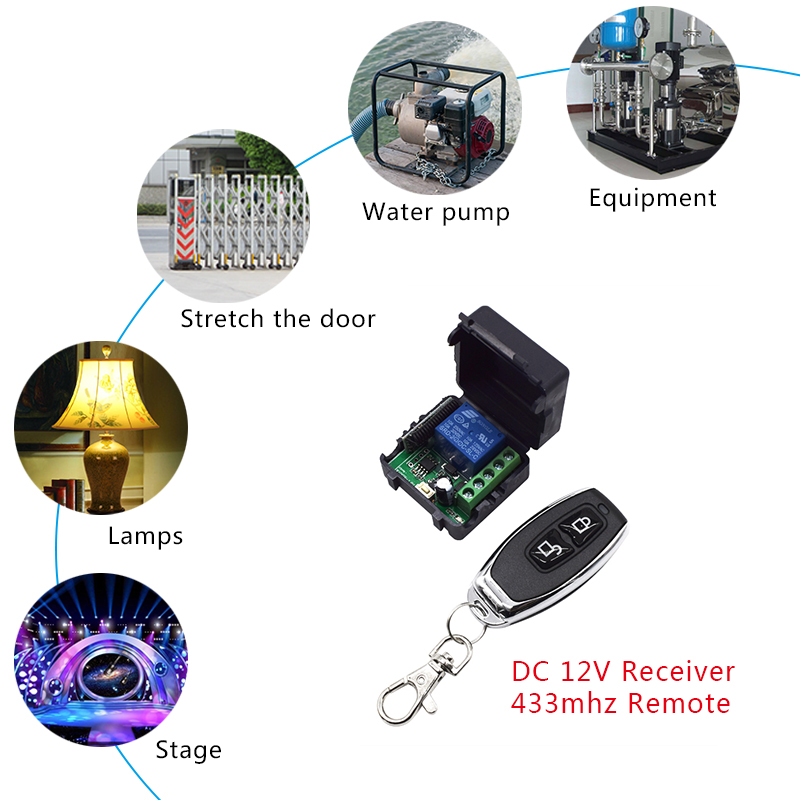 433 MHz DC 12V 24V 1 Channel W - Switch Opener Tool のレビューと価格