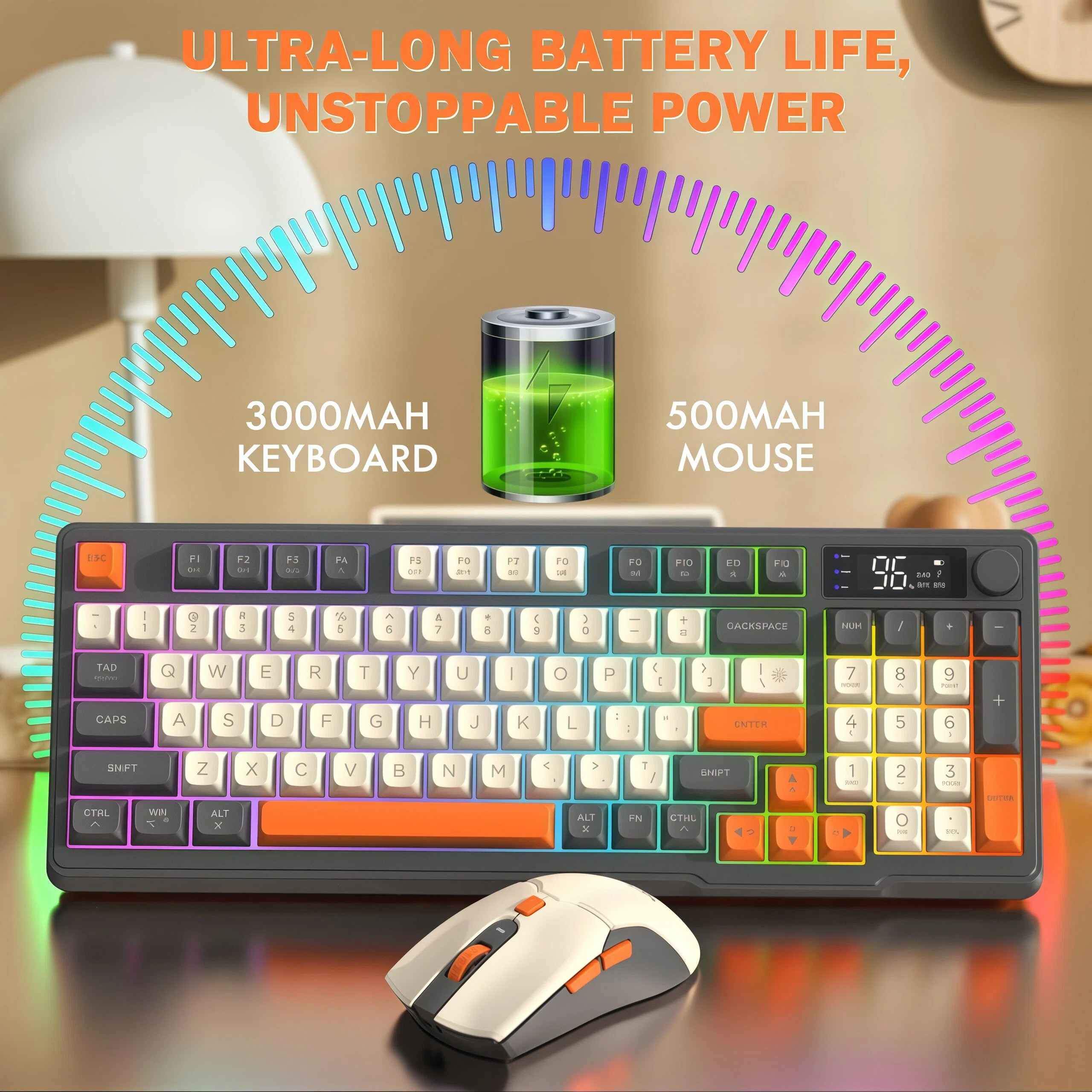 FREEWOLF T96 Wireless Keyboard - Gaming Keyboard Bundle のレビューと価格