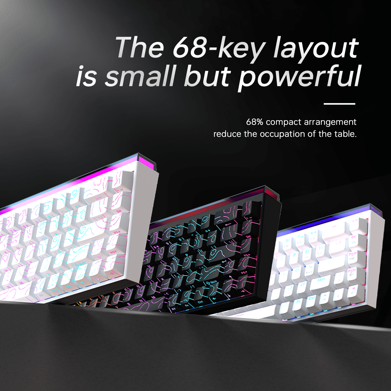 New Ajazz Nacodex Nk68 Mechani - Keyboard Gaming Blue Switch のレビューと価格