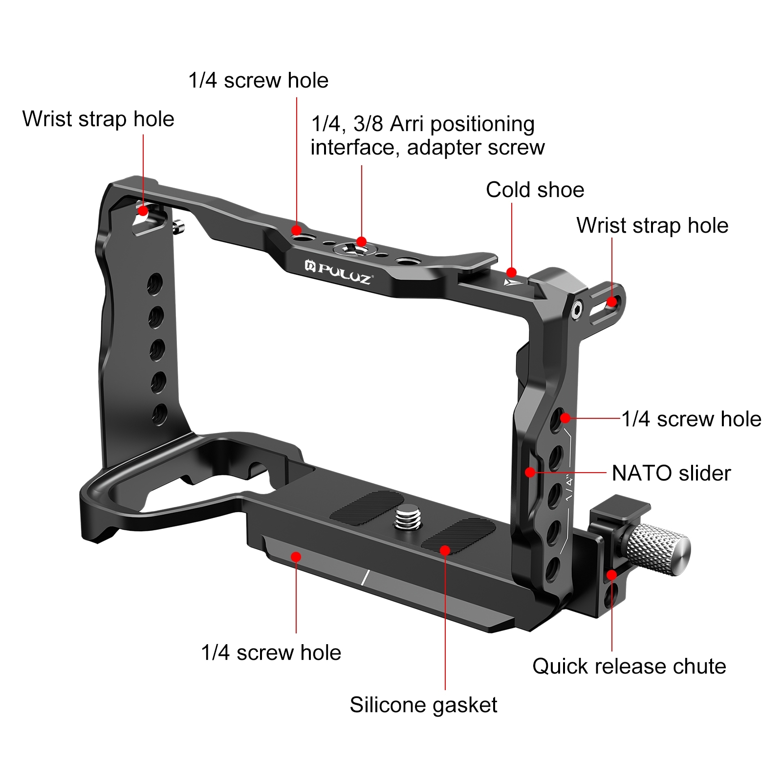 PULUZ for Sony A6700 Metal Cam - Stabilizer Screw In のレビューと価格
