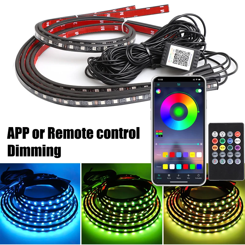 RGB Flexible LED Light bar Car - Rgb Underglow Strip のレビューと価格