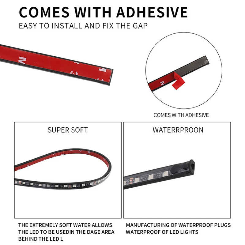 RGB Flexible LED Light bar Car - Rgb Underglow Strip のレビューと価格