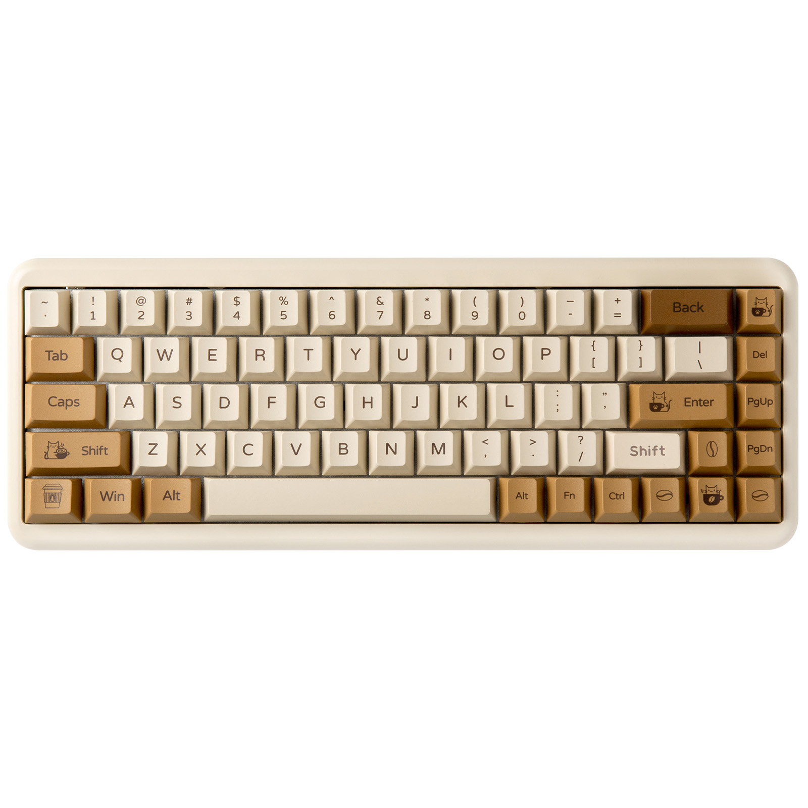 YUNZII Coffee Cat PBT Keycaps, - Gaming Keyboard Bundle のレビューと価格
