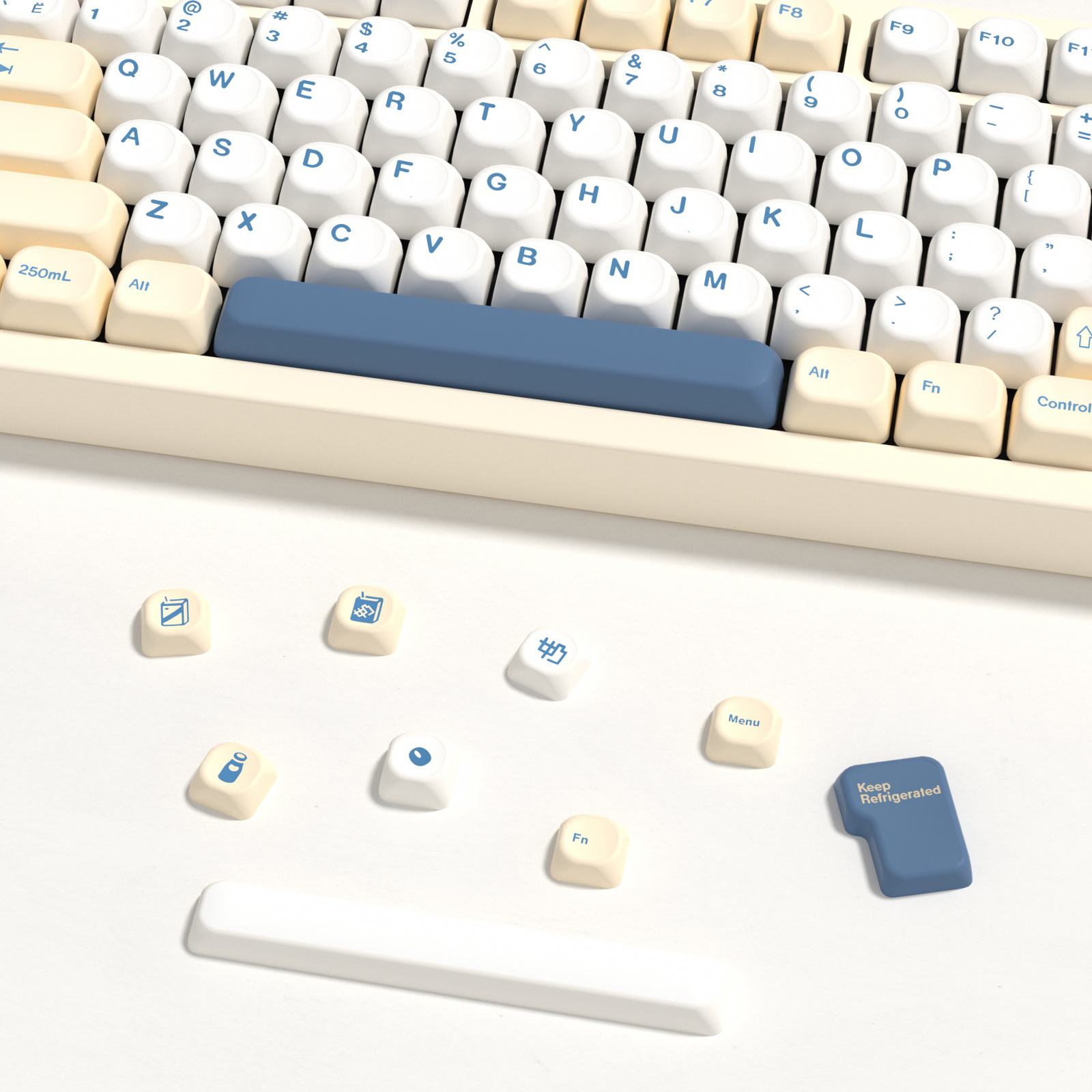 KBDiy GMK Soymilk Keycaps Retr - Gaming Keyboard No Number Pad のレビューと価格