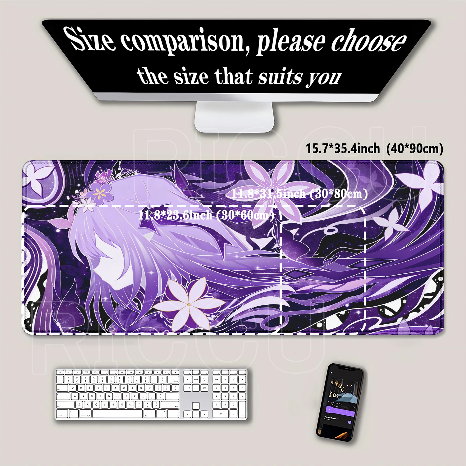 HD Printing Mousepad Cyrene Ca - Gaming Keyboard Typewriter のレビューと価格
