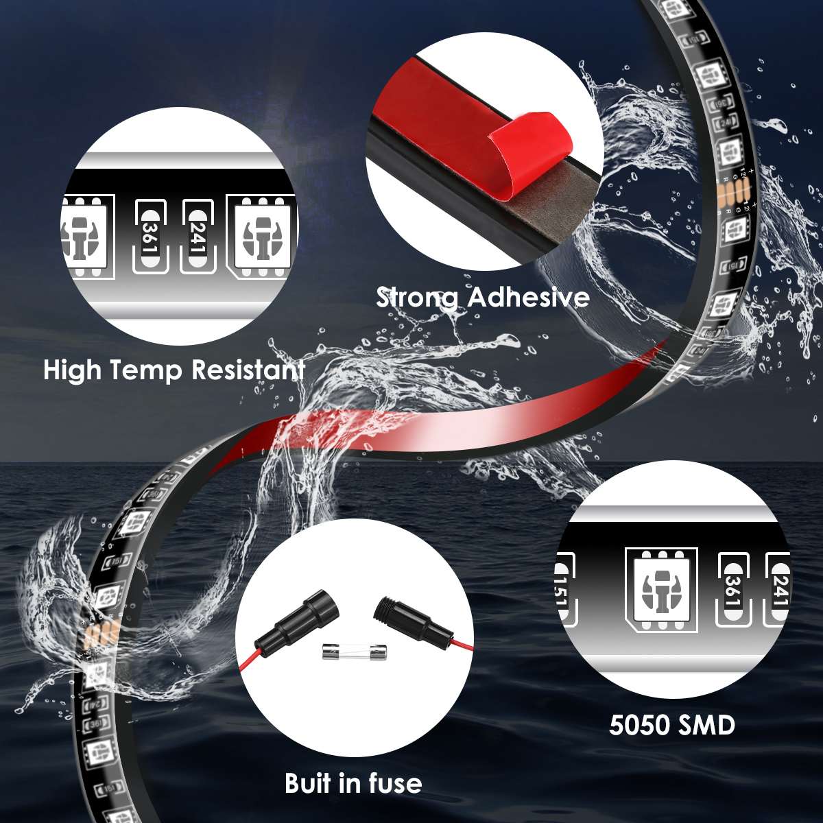 Wireless LED Car Flexible Unde - Rgb Underglow Strip のレビューと価格