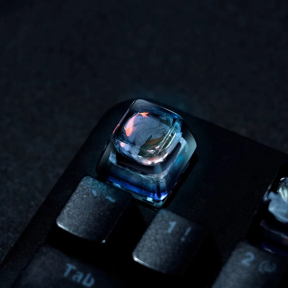 Original Chinese Style Koi Fis - Keyboard Gaming Transparent のレビューと価格