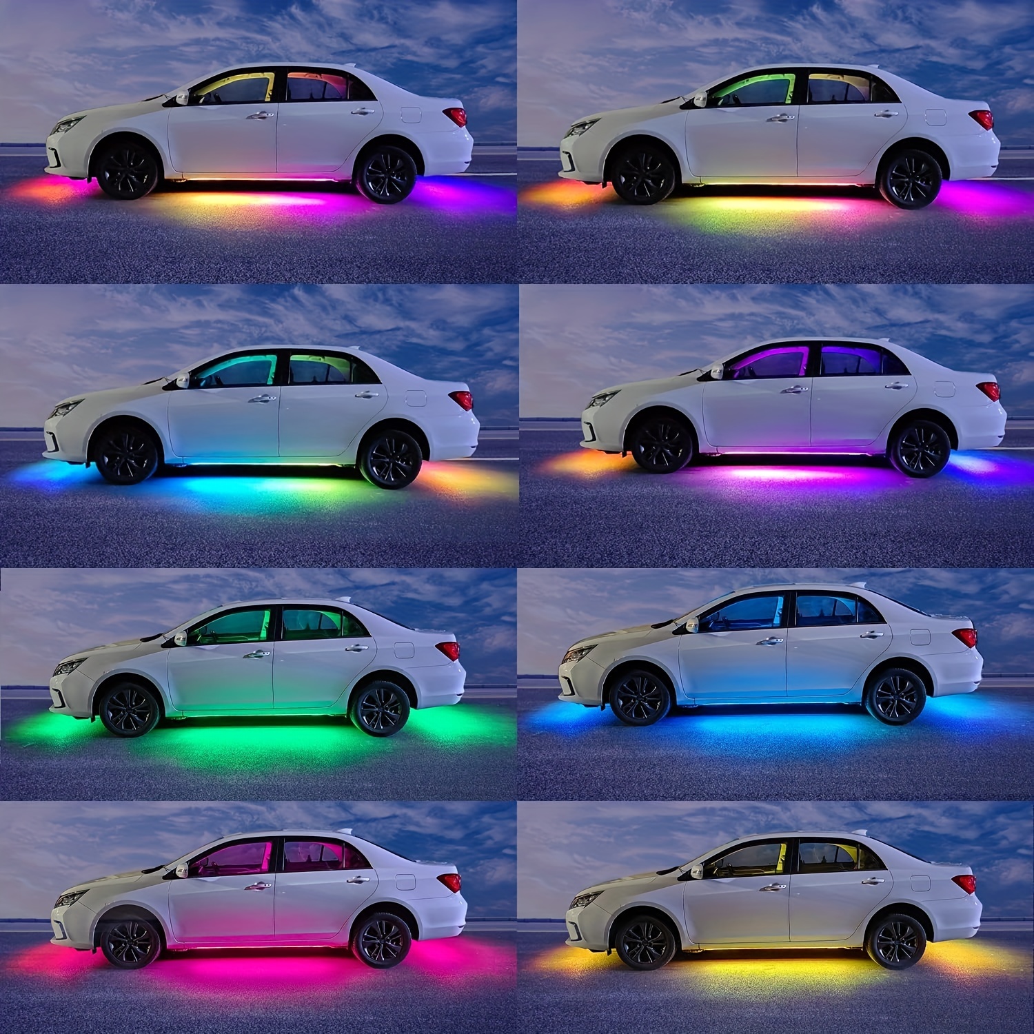 RGB Flexible Car Underglow Lig - Rgb Underglow Strip のレビューと価格