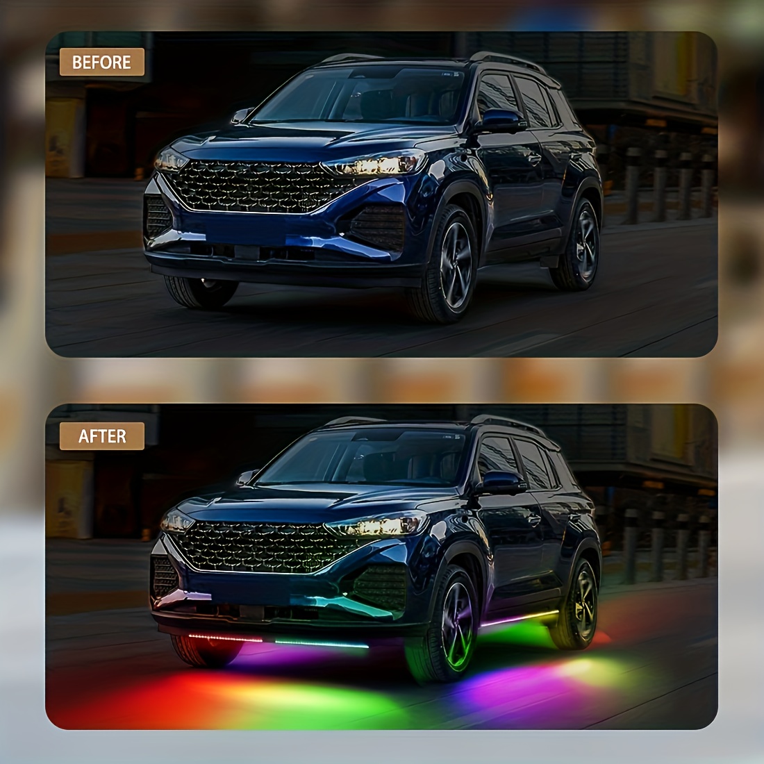 RGB Flexible Car Underglow Lig - Rgb Underglow Strip のレビューと価格