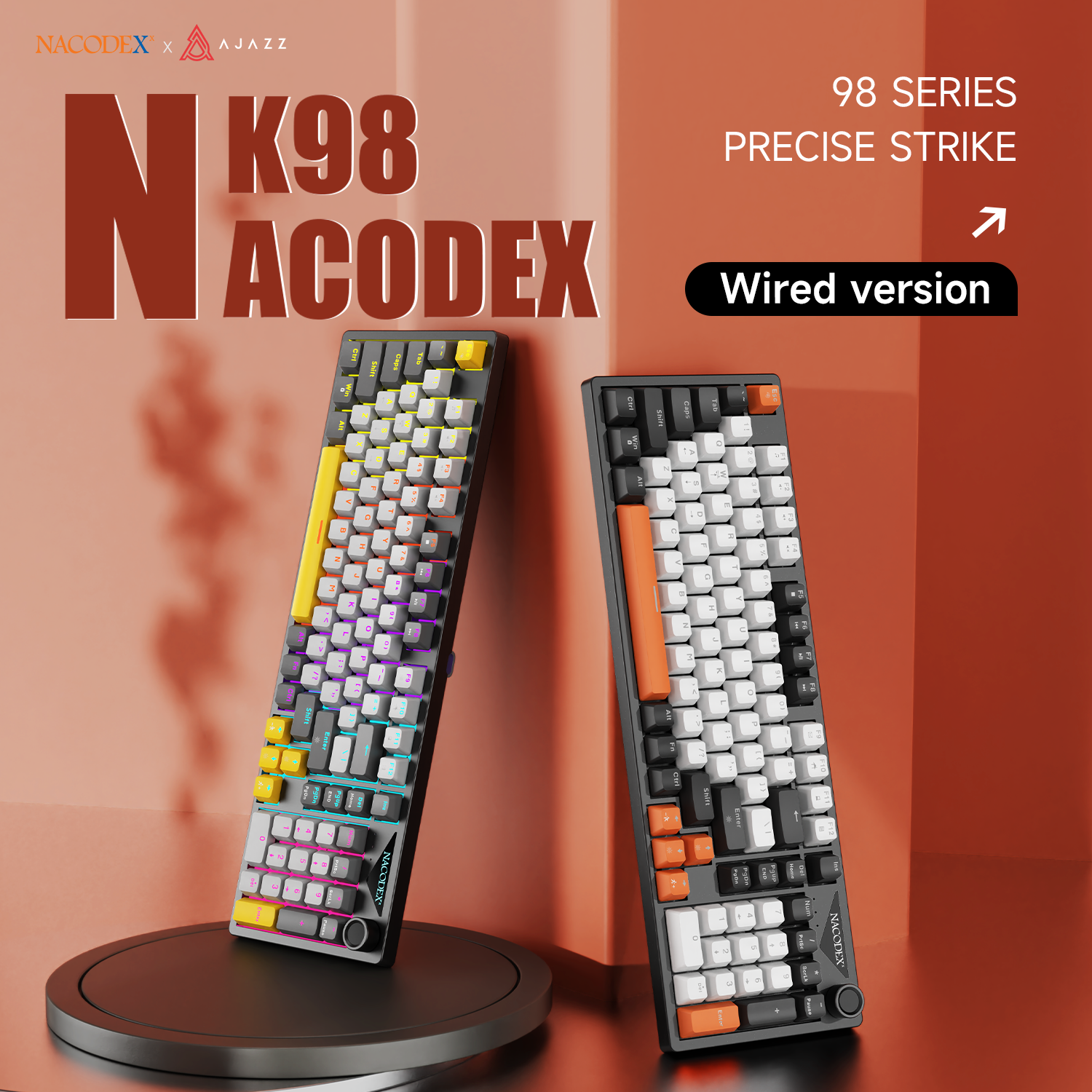 AJAZZ NK98 Wired Gaming Keyboa - Keyboard Gaming Blue Switch のレビューと価格