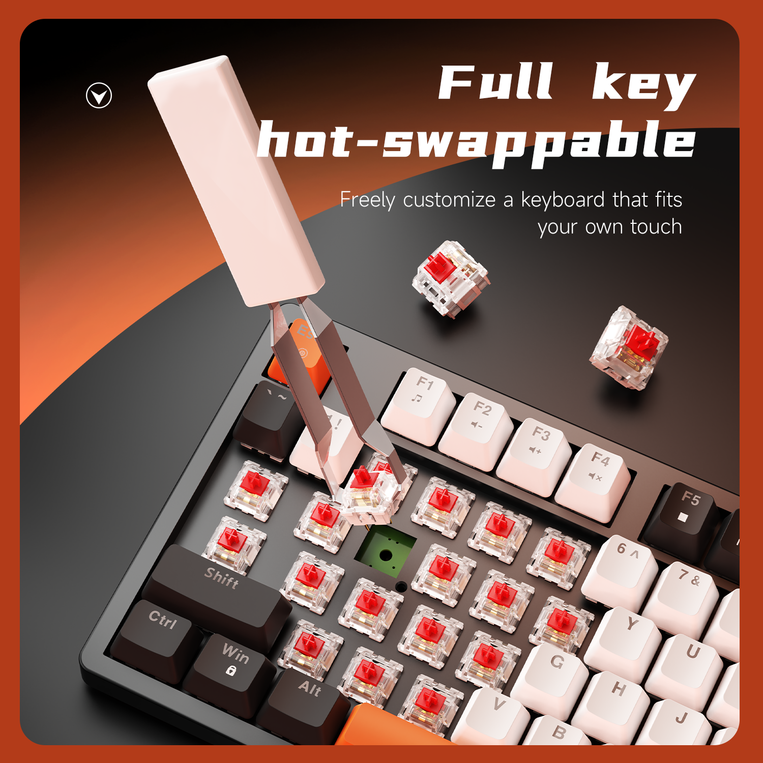 AJAZZ NK98 Wired Gaming Keyboa - Keyboard Gaming Blue Switch のレビューと価格