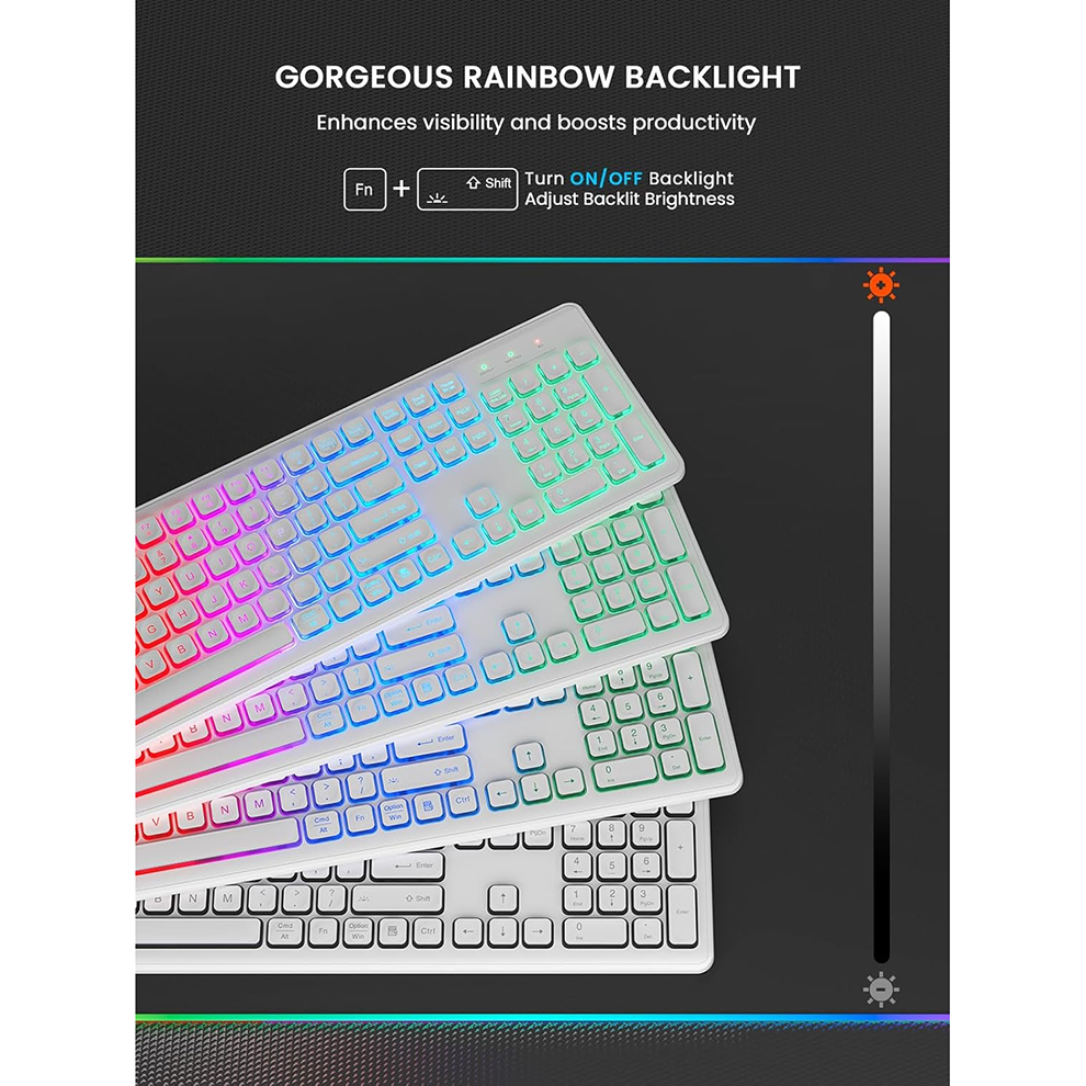 Backlit Wireless Keyboard and  - Gaming Keyboard And Mouse Combo のレビューと価格