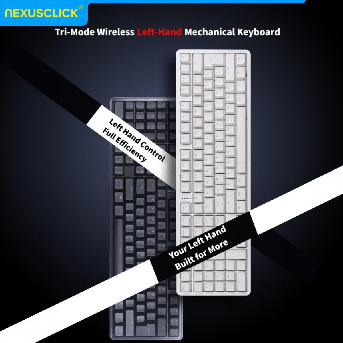 NexusClick Ergonomic Left Hand - Gaming Keyboard No Number Pad のレビューと価格