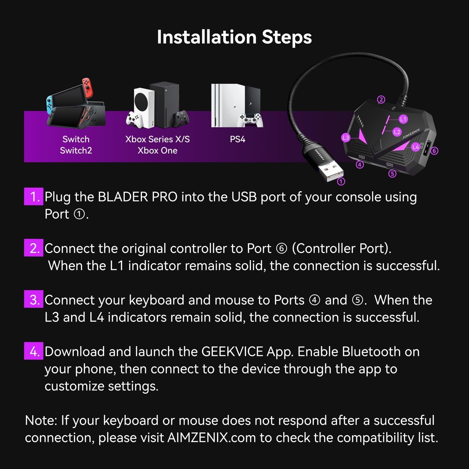 Keyboard Mouse Adapter for Xbo - Gaming Keyboard And Mouse For Xbox のレビューと価格