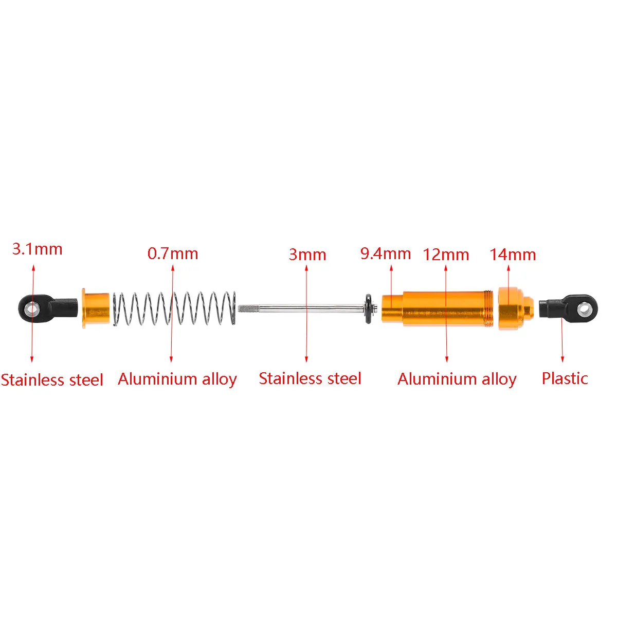 Aluminum Big Bore Shocks 75/85 - Stabilizer Screw In のレビューと価格