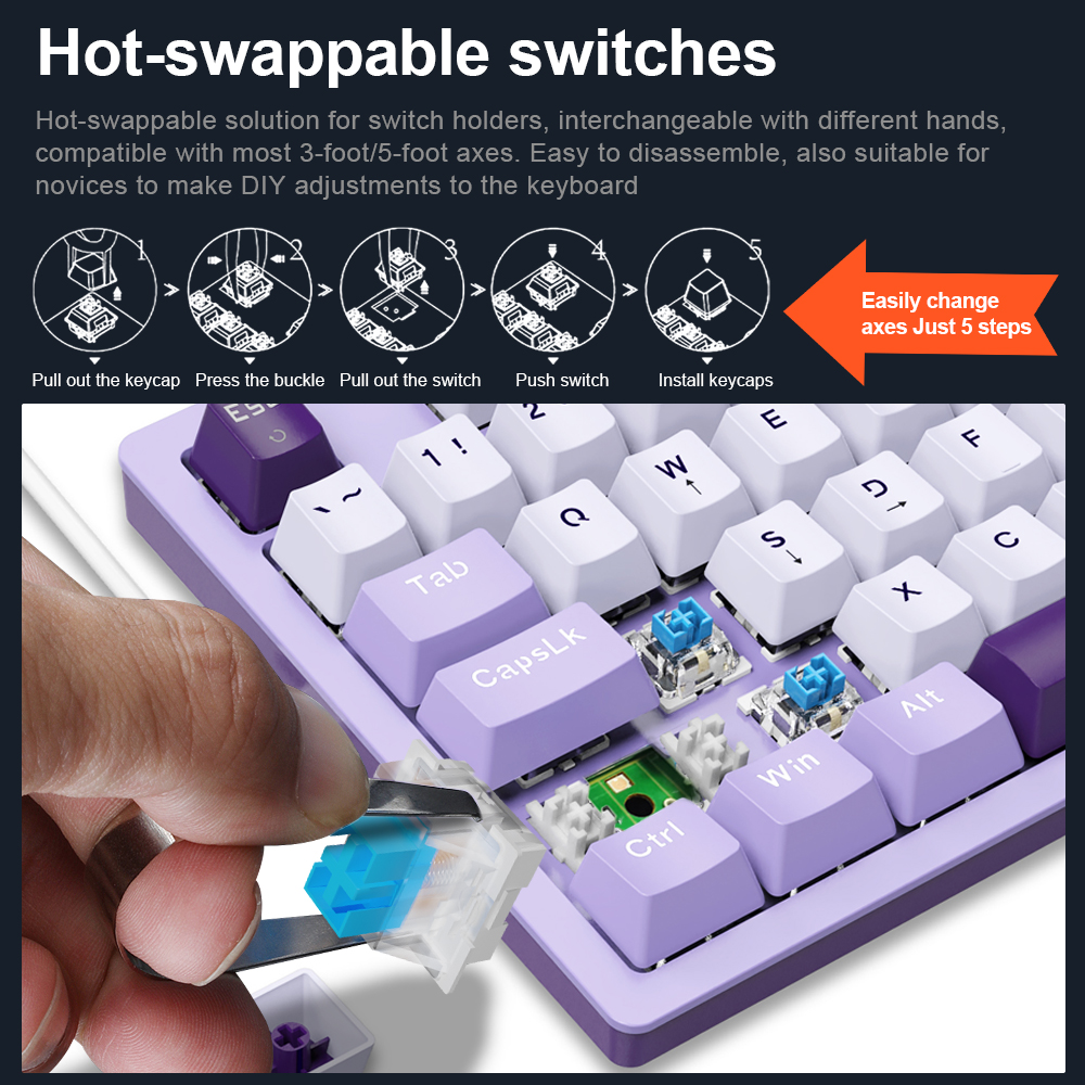 E-YOOSO Z94 USB Mechanical Gam - Gaming Keyboard Bundle のレビューと価格